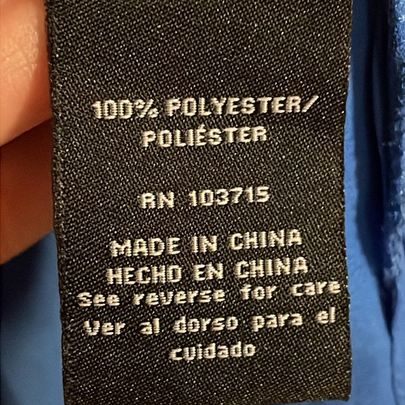 •ZAC & RACHEL•NWT AGEAN BLUE RUFFLE FLOWY BLOUSE SIZE 1X - Picture 10 of 10